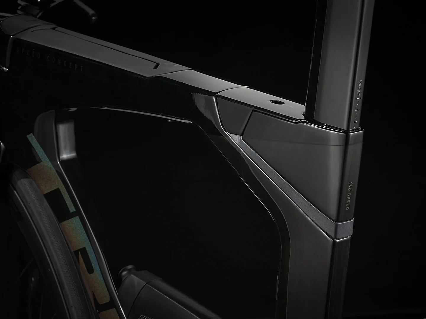 2024 Trek Speed Concept SLR 7 - Deep Smoke/Gloss Trek Black - Image 4