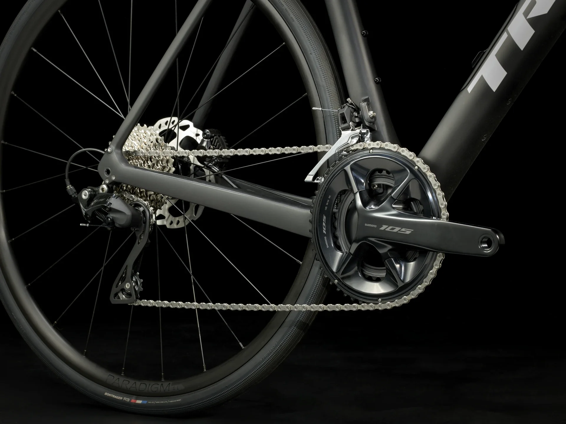 2025 Trek Domane SL 5 Gen 4 - Matte Deep Smoke - Image 11