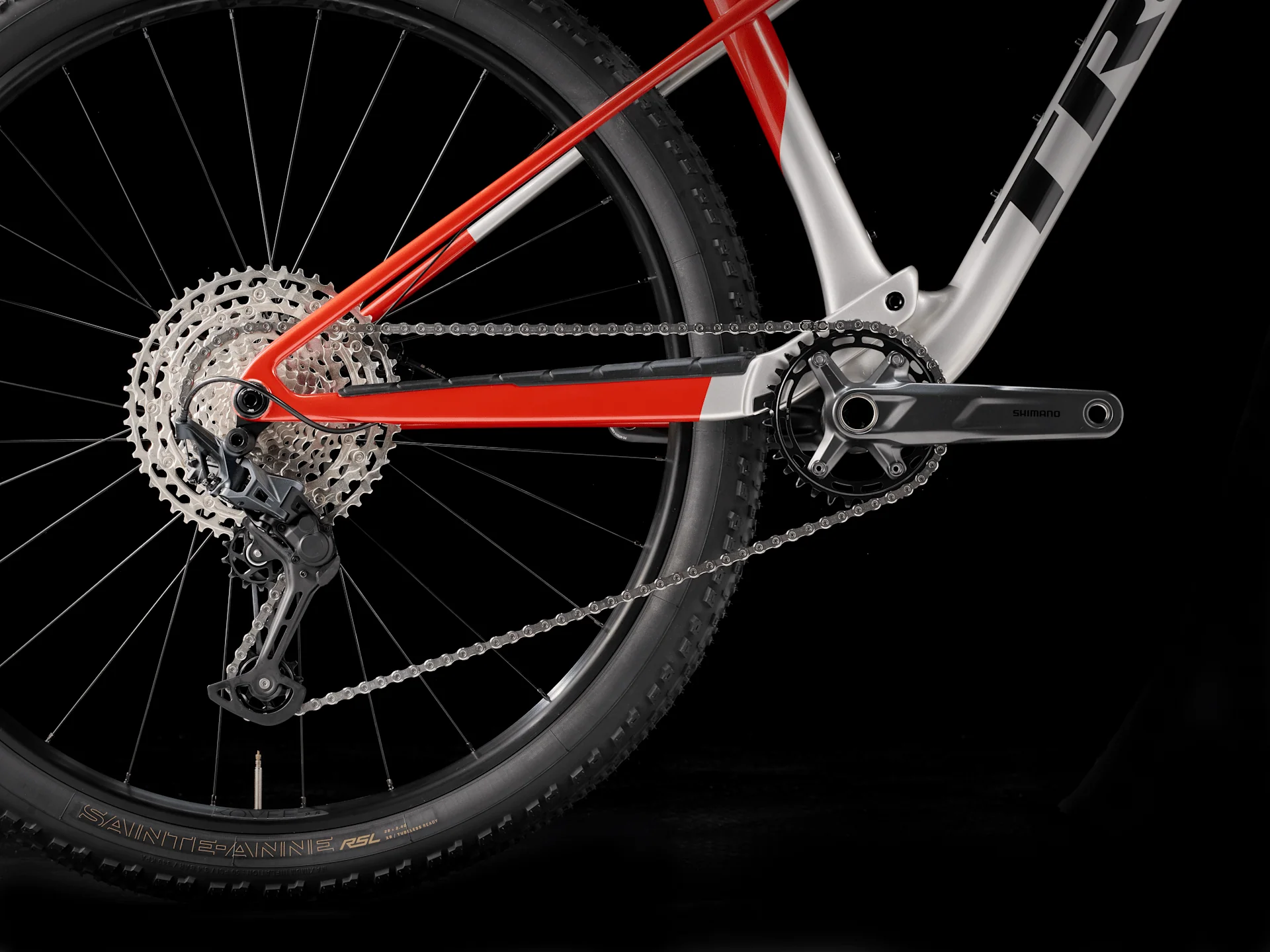 2025 Trek Supercaliber SL 9.6 Gen 2 - Lunar Silver/Lava Red - Image 6