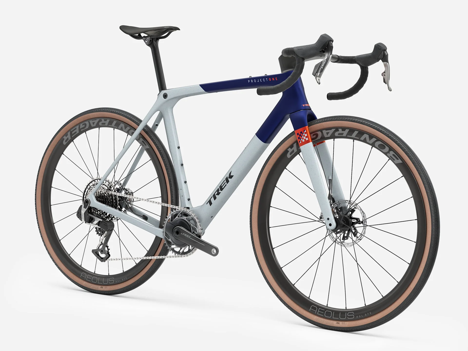 2026 Trek Checkmate SLR 9 AXS - Matte Hex Blue/Plasma Grey Pearl - Image 3