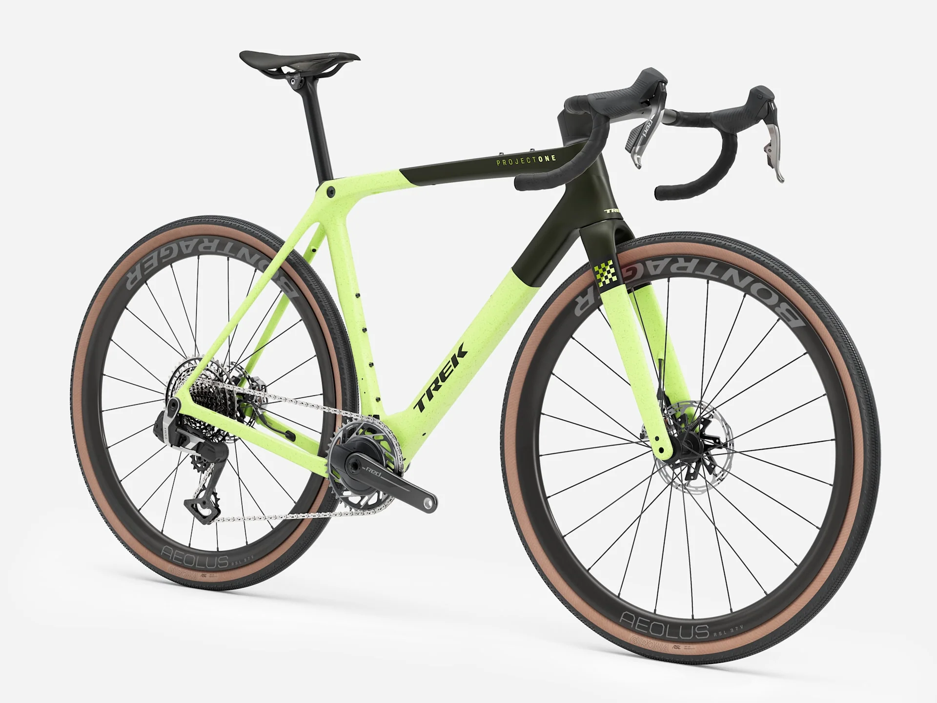 2026 Trek Checkmate SLR 9 AXS - Olive Drab/Glowstick - Image 3
