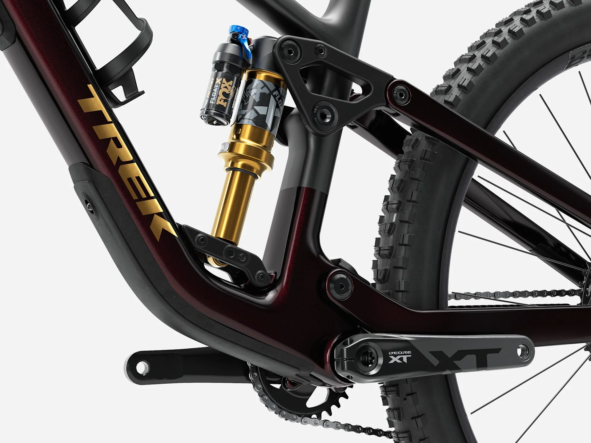 2026 Trek Fuel EX 9.8 XT Di2 Gen 7 - Gloss Dark Carmine/Matte Trek Black - Image 3