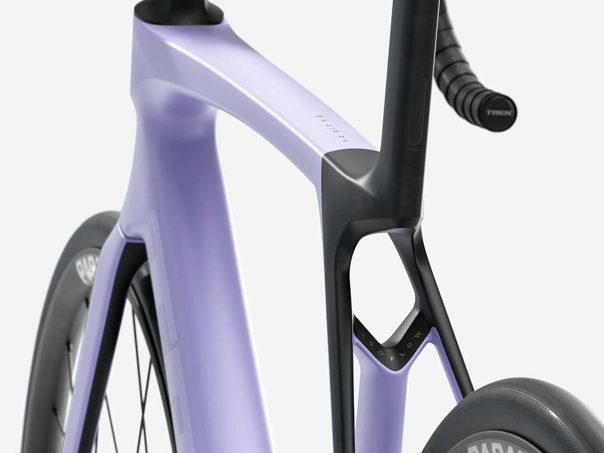 2026 Trek Madone SL 5 Gen 8 -Matte Lavender Haze/Deep Smoke - Image 3