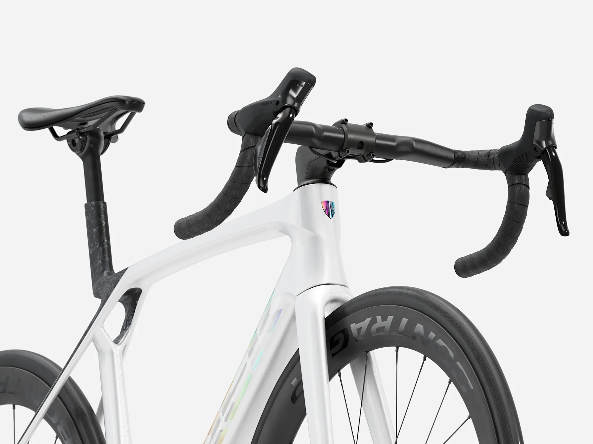 2026 Trek Madone SL 7 Gen 8 - Gloss Crystal White/Matte Deep Smoke - Image 3