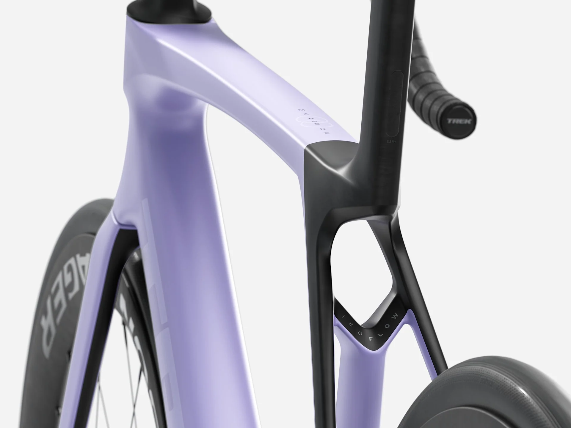 2026 Trek Madone SL 7 Gen 8 - Matte Lavender Haze/Deep Smoke - Image 3