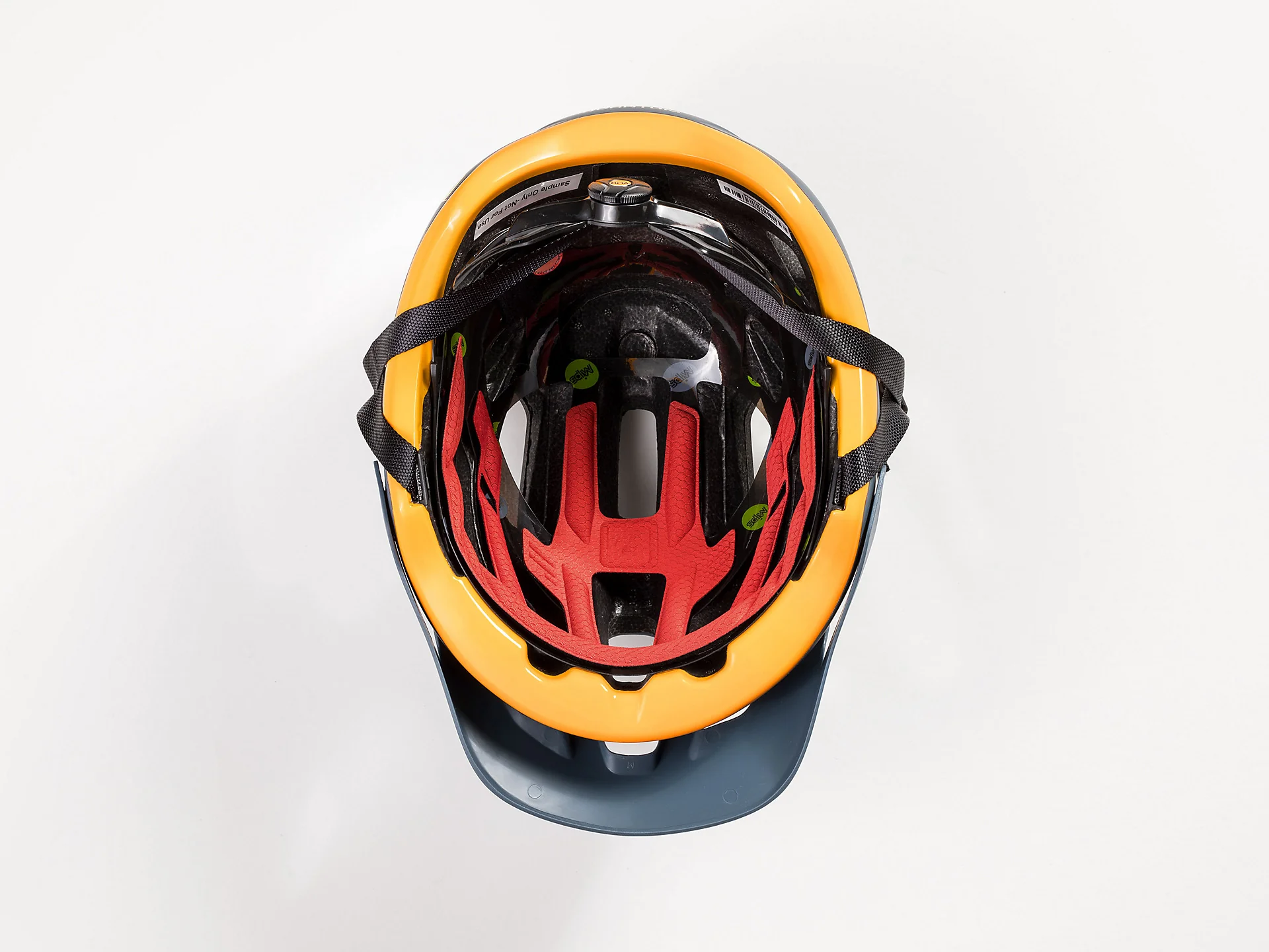 Bontrager Quantum MIPS Bike Helmet- Battleship Blue/ Marigold - Image 5