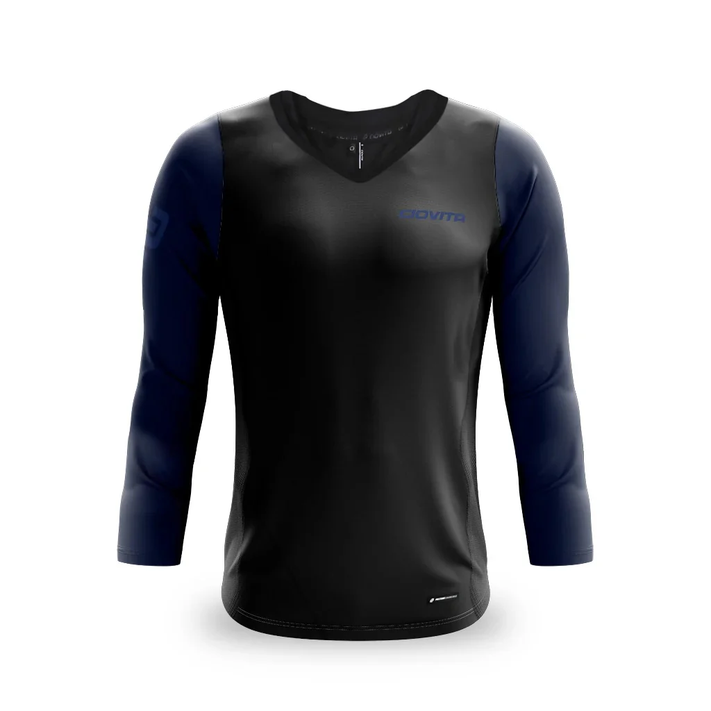 Ciovita Mens AR Long Sleeve Trail Tee- Black/ Navy