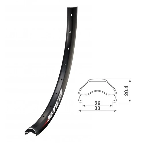 Jetset Rim 29" E337 32H Tubeless Eyelets