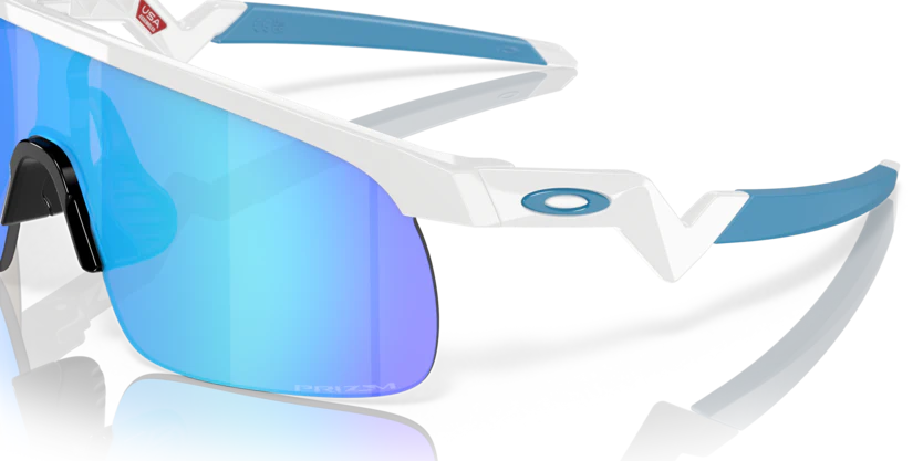 Oakley Resistor Youth - Polished White Prizm Sapphire - Image 3