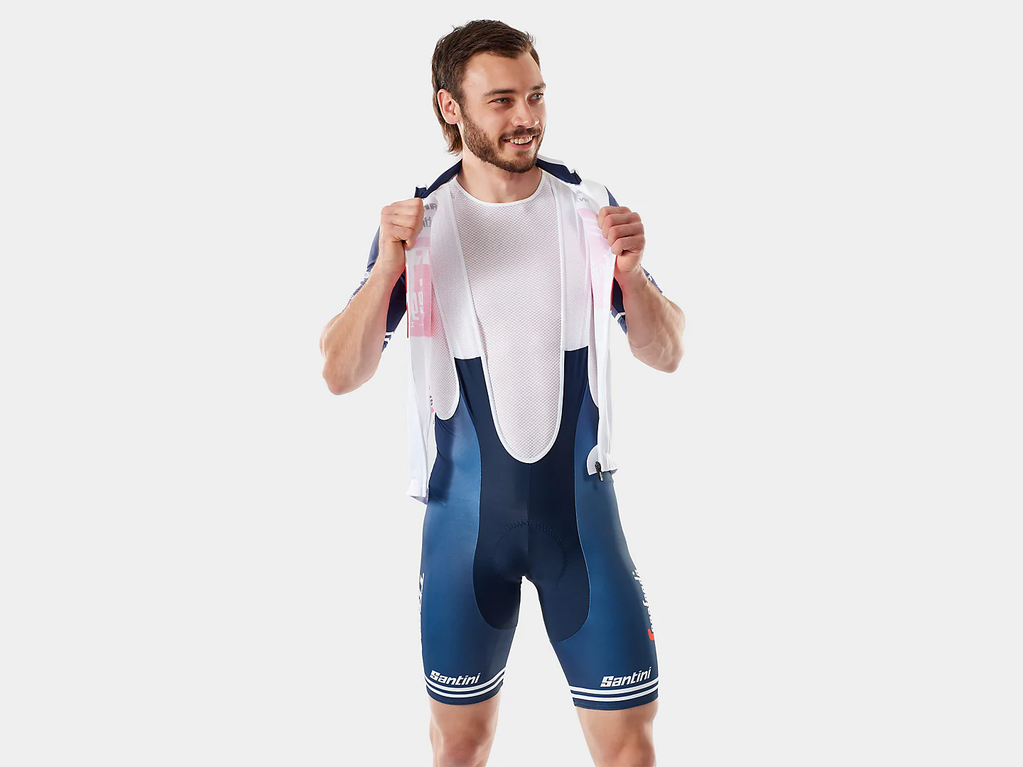 Santini Trek-Segafredo Men's Team Replica Bib Shorts - Image 5