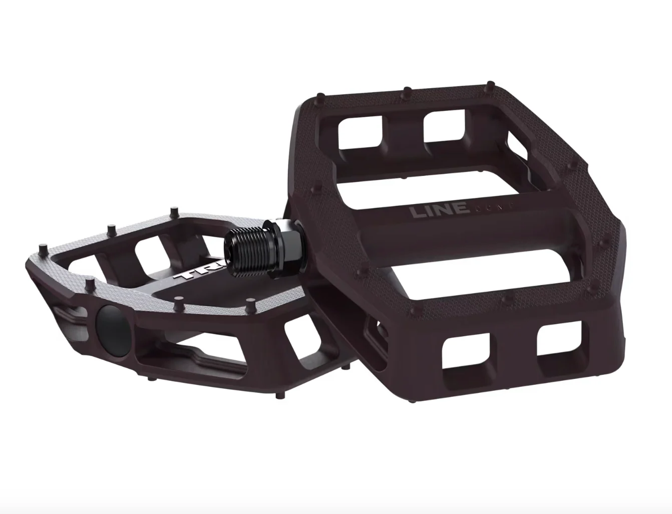 Trek Line Comp Flat Pedal Set- Mulberry