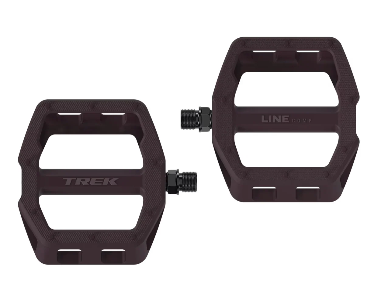 Trek Line Comp Flat Pedal Set- Mulberry - Image 4