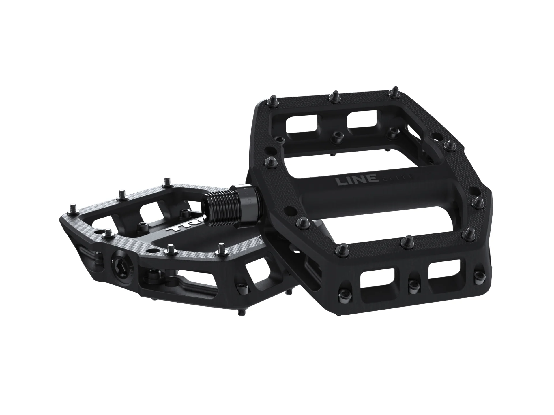 Trek Line Elite Flat Pedal Set- Matte Black