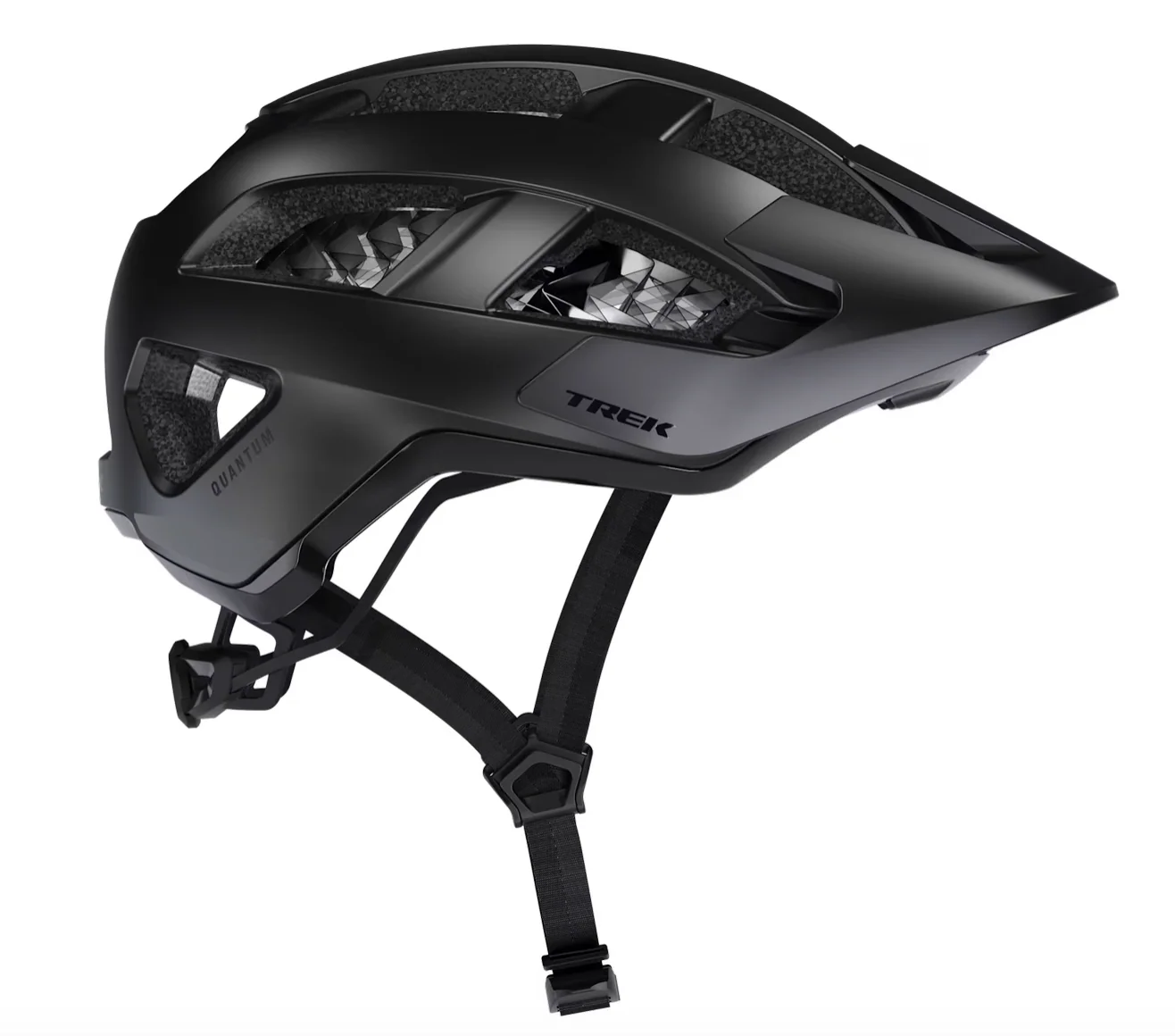 Trek Quantum WaveCel Mountain Bike Helmet - Matte Black - Image 2