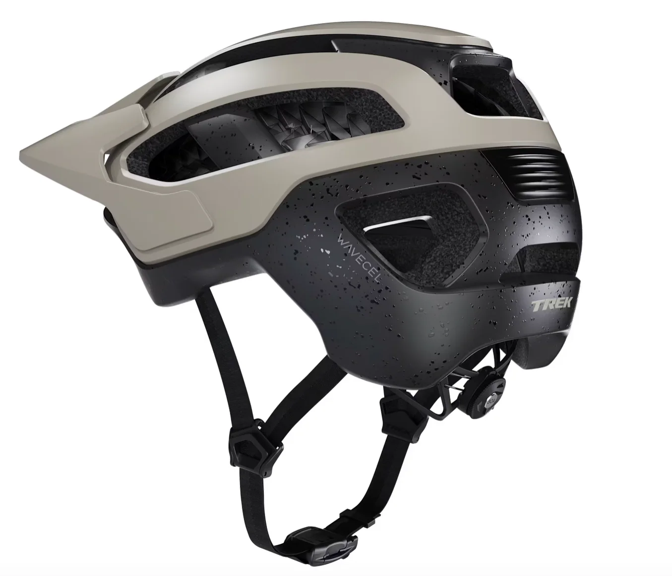 Trek Rally WaveCel Mountain Bike Helmet- Chinchilla/ Black - Image 3