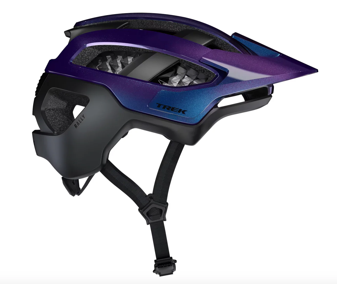Trek Rally WaveCel Mountain Bike Helmet- Purple Flip/ Black - Image 2