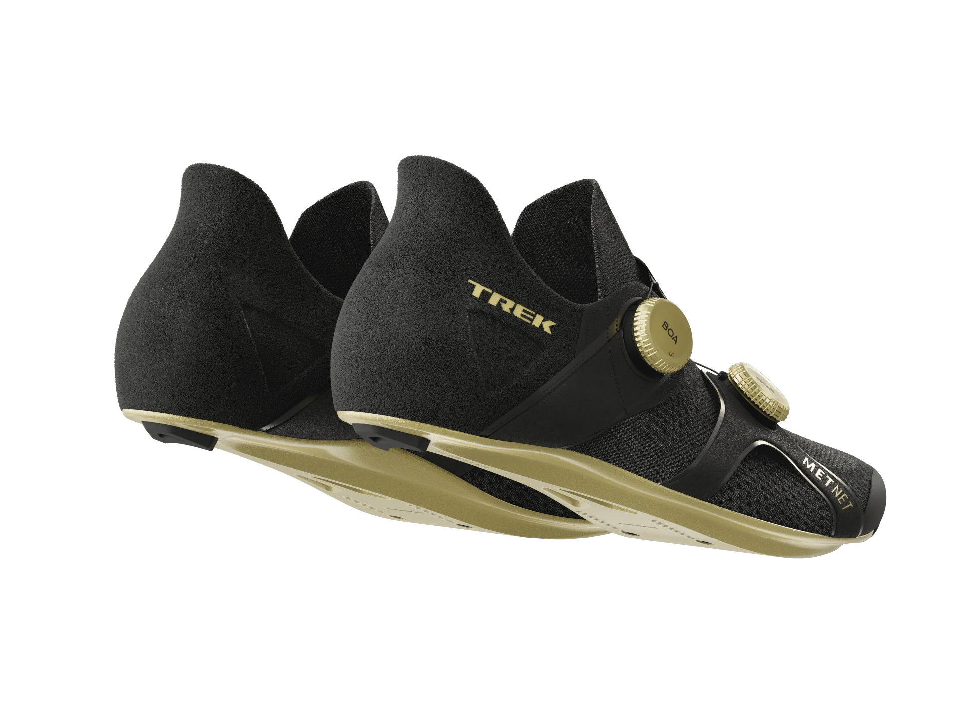 Trek RSL Knit Road Cycling Shoes - Black/Gold - Image 3