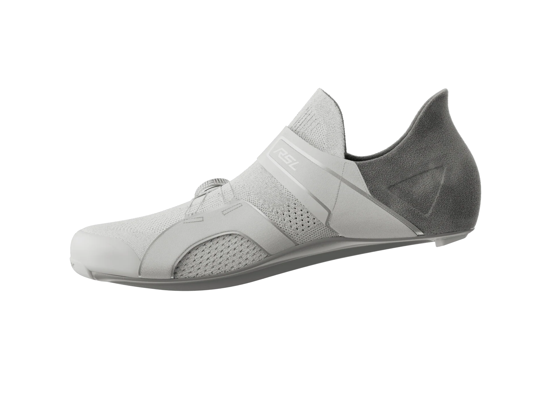 Trek RSL Knit Road Cycling Shoes - White/Silver - Image 2